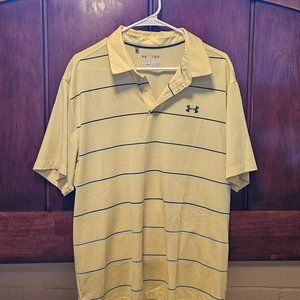 Under Armour HEATGEAR Loose Athletic Polo Shirt Mens Size XL